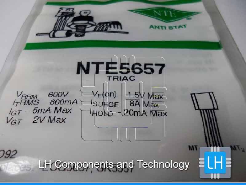 NTE5657 are 800mA sensitive gate TRIACs in a TO92 type package d