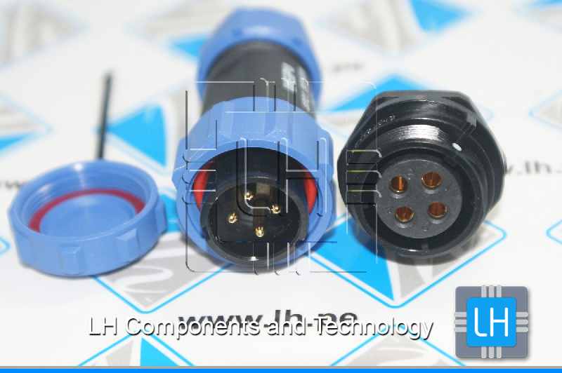 SP2110/P4 II 1N SP2112/S4           Conector macho y hembra de 4 Pines, enchufe, para soldar, 7-12mm