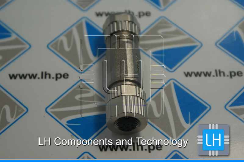 PASH-M12A-08P-FF-SL7002-00A(H)            Conector M12, 8 Pines, hembra, código A-DeviceNet/CANopen