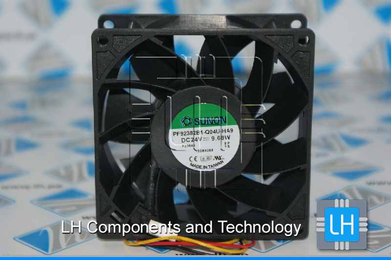 PF92382B1-Q04U-HA9                VENTILADOR 24VDC, 9.68W, 92X92X38MM CON 3 CABLES Y CONECTOR