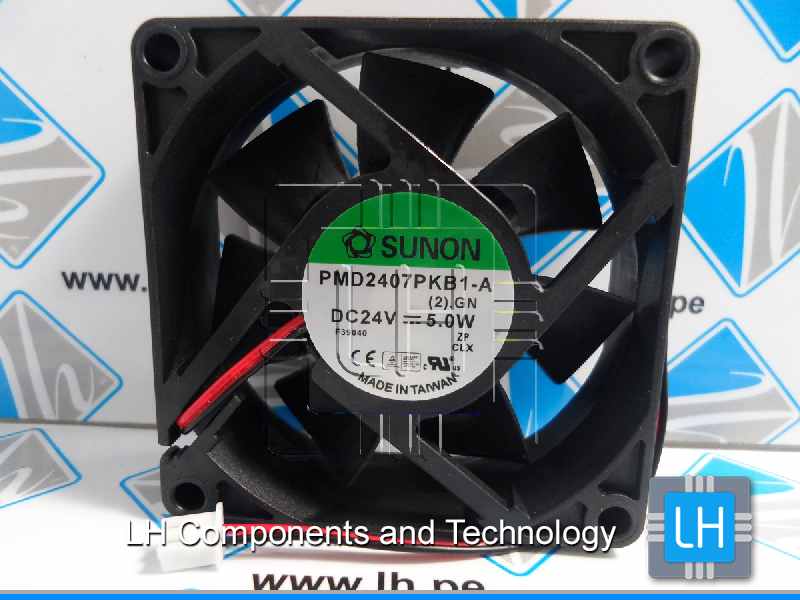 PMD2407PKB1-A.(2).GN       Ventilador Tubo axial 24VDC Cuadrado, 70mmx70mm