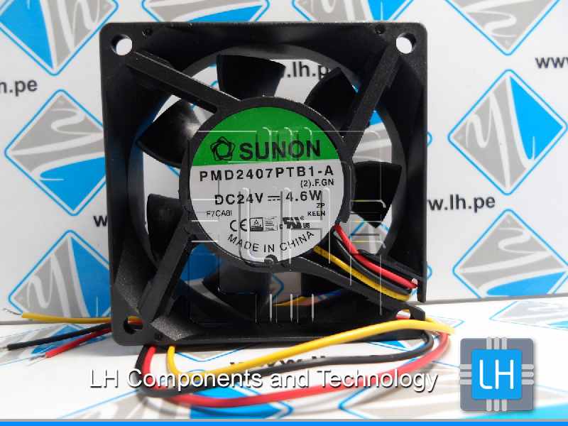 PMD2407PTB1-A.(2).F.GN          Ventilador axial, 24VDC, 70x70x25mm, 83.25m3/h