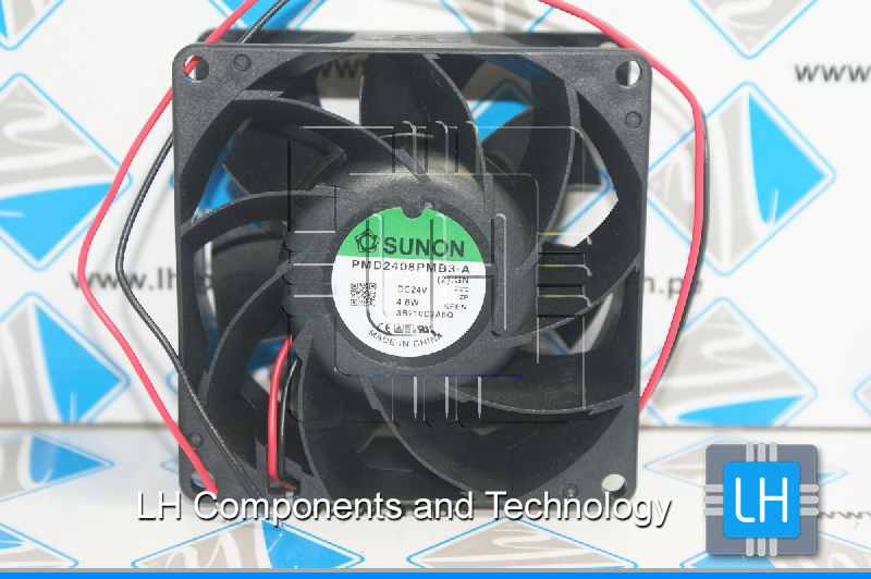 PMD2408PMB3-A.(2).GN              Ventilador axial 24VDC, 80x80x38mm, con 2 cables