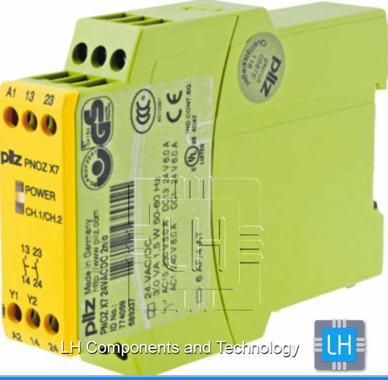 774059 PNOZ X7    Relay de seguridad 24VDC, 24VAC, NO x2