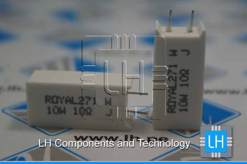 PRMAAWJW100B00              Resistor, resistencia vertical, THT, 10Ω, 10W, ±5%