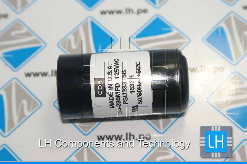 PSU23315B              Capacitor de arranque para motor 233-280uF 110/125V CDE