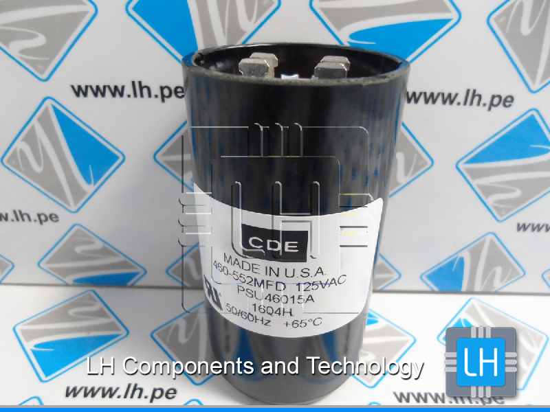 PSU46015A          Capacitor de Arranque & Motor Run Capacitors 460-552uF, 110/125V