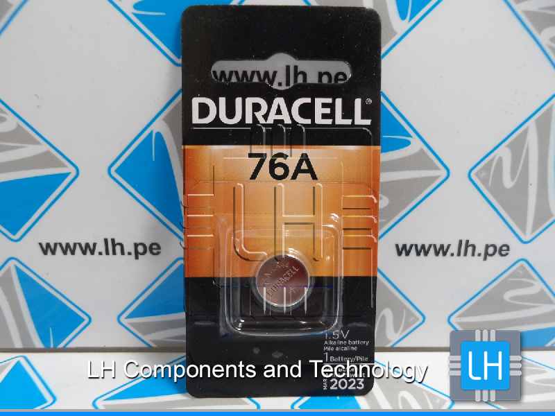 LR44 PX76A 675AB          Duracell PX76A Alkaline Button Cell,