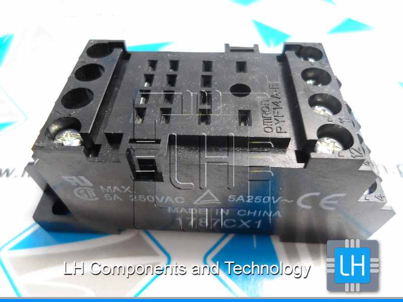 PYF14A-E         Base para Relay 14 Pines, 5A, 250VCA, Destino: H3YN-2,H3YN-4,MY4,MY4N