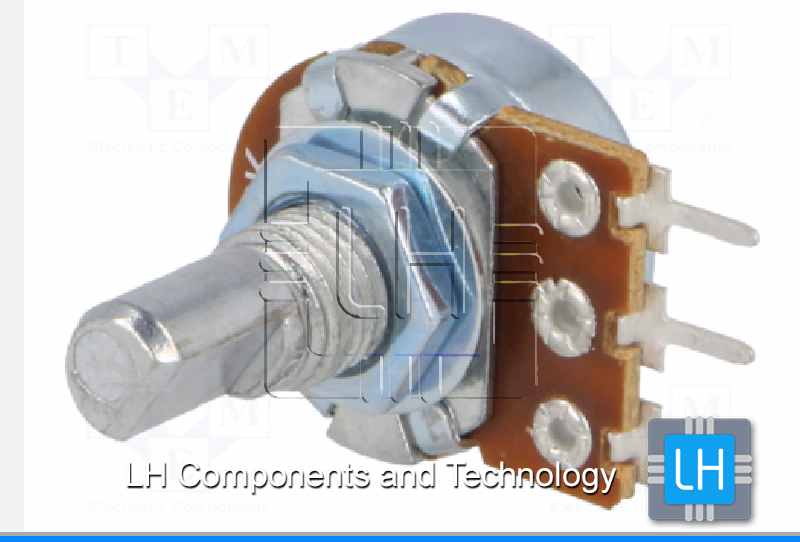 R16148D-1A-2-B10K           Potenciómetro axiales, monovuelta, 10kΩ, 125mW, 6mm