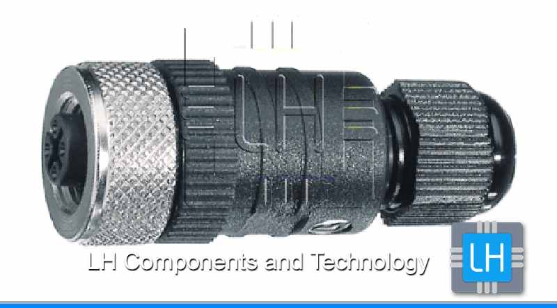 11214 RKC 4/7                Conector hembra M12, 4 pines, código A-DeviceNet/CANopen