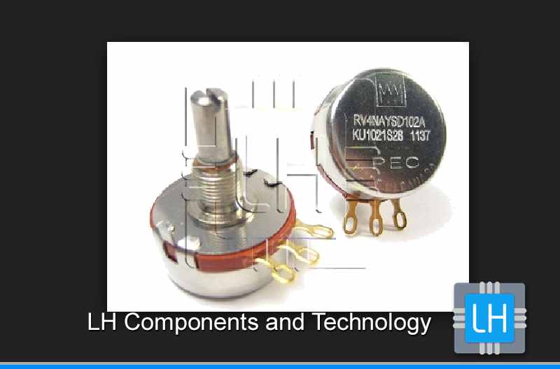 RV4NAYSD102A KU1021S28   Potenciómetro Lineal 1K, 1Vuelta, 2W
