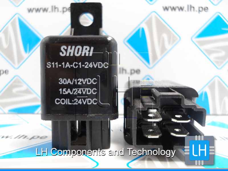 S11-1A-C1-24VDC        Relay electromagnético, SPST-NO, 24VDC, 4 PINES, 30A, de coche