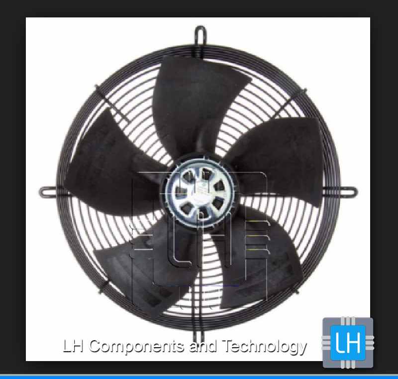 S4D450-AO18-74   Ventilador Axial 450mm, 4 Polos Trifasico con Rejilla