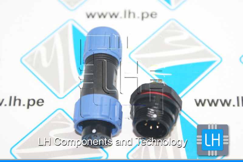 SP1310/S6IN SP1312/P6          Conector aéreo hembra y macho chasis, 6 pines, 4÷6.5mm, 5A