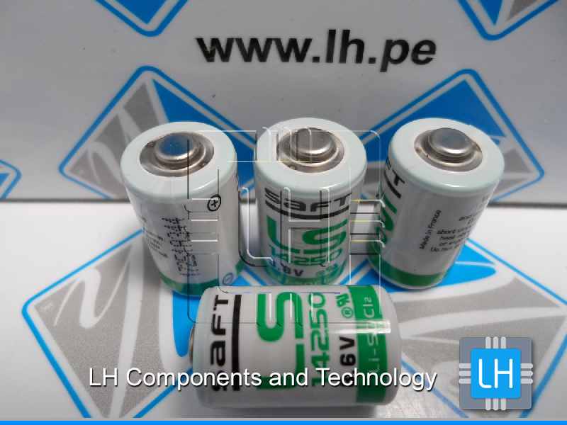 LS14250     Bateria Lithium Size 1/2AA, 3.6V, 1200mAh, Made In France