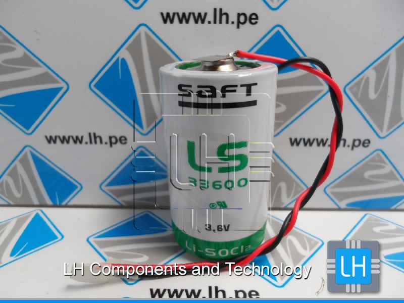 LS33600PR LS33600FL      Batería Lithium 3.6V, 16000mAh, D, Salida con cables