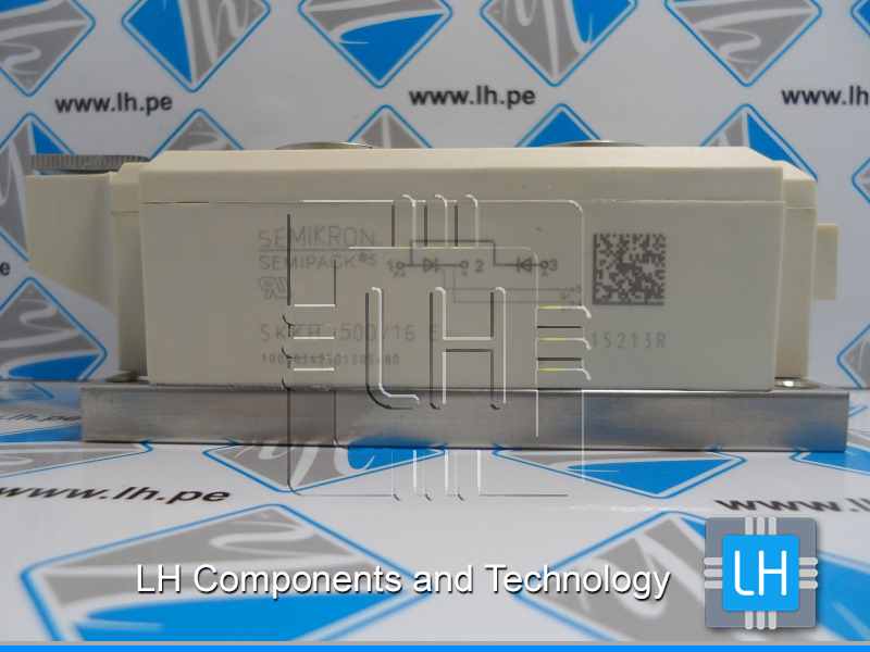 SKKH500/16E SKKH 500/16E     Thyristor, 1.6 kV, 200 mA, 500 A, 920 A, Module, 5 Pins