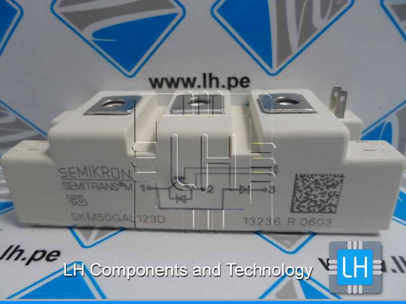 SKM50GAL123D         Transistor: IGBT; 1,2kV; 50A; SEMITRANS2