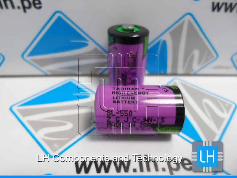 SL-550     Batería Lithium 3.6V, 1/2AA  800mAh