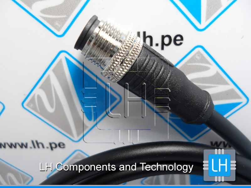 SM12-CVT-A8M-2A010U        Conector M12, 8 Pines, macho, con cable de 1 metro