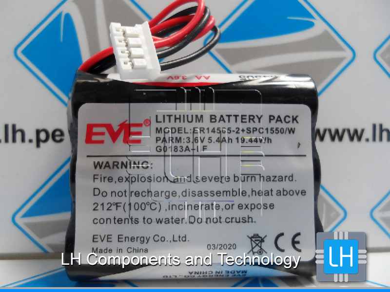 ER14505-2+SPC1550W         Bateria Lithium Pack and SPC1550