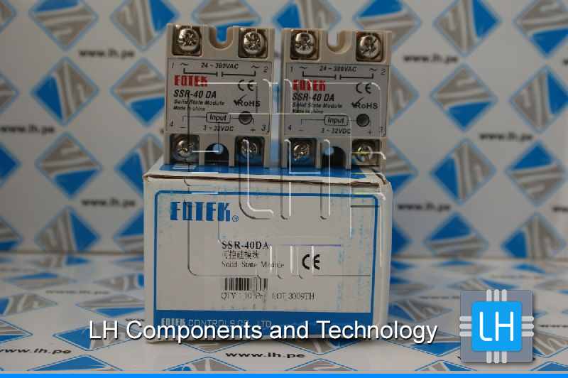 SSR-40DA         Relay Solido State 3-32VDC / 24-380VAC