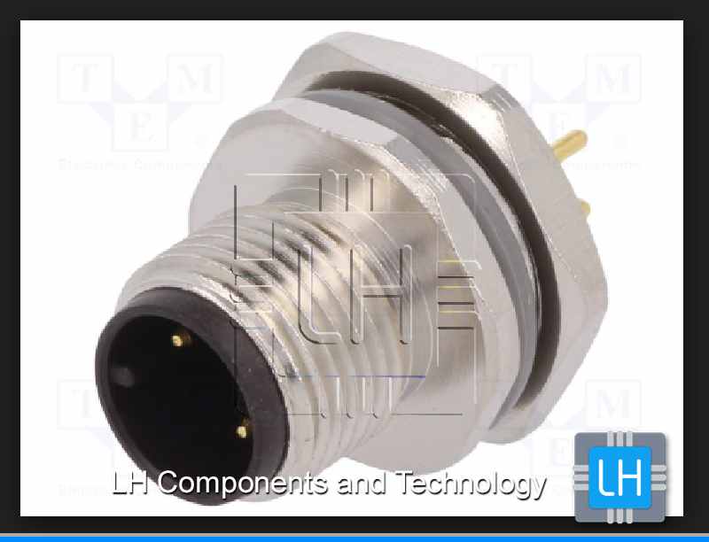 T4142012031-000       Conector macho, chasis, M12, 3 pines, A-DeviceNet/CANopen