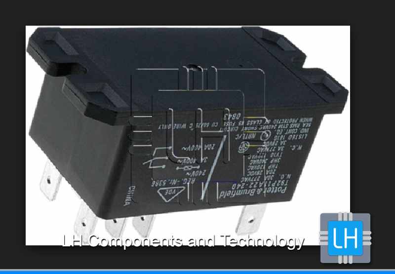 T92P11A22-240 4-1393211-4   Relé electromagnético, 240VAC, 30A, DPDT, Serie: T92