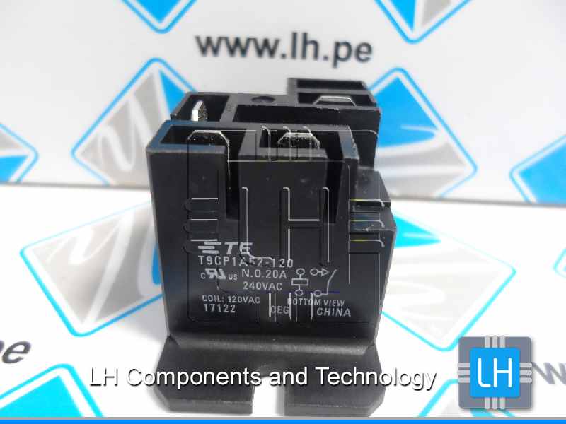 T9CP1A52-120        Power Relay, SPST-NO, 120 VAC, 20 A, T9C Series, Panel