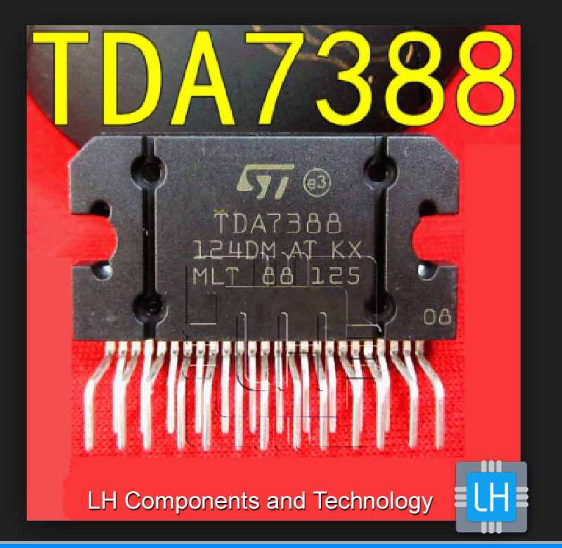 TDA7388        Circuito integrado, amplificador audio, FLEXIWATT25, 45W