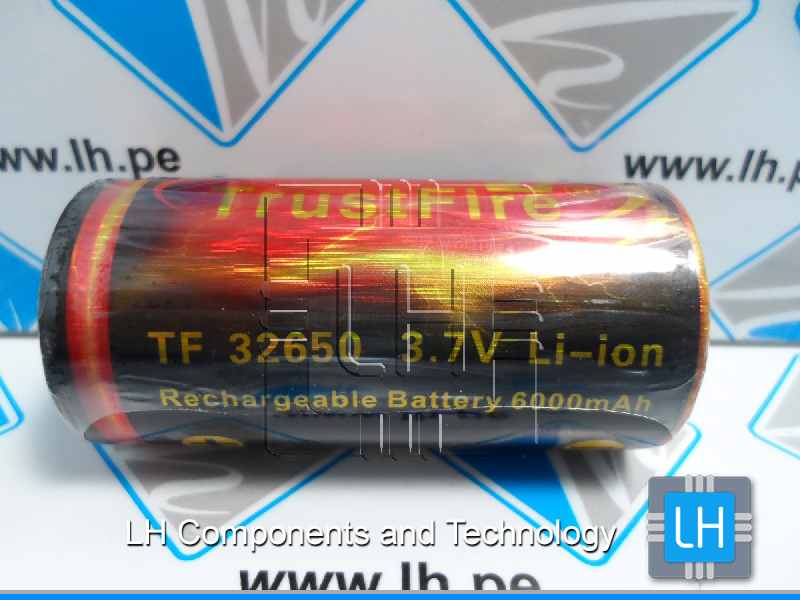 TF 32650       Batería recargable 3.7V, 6000mAh, Li-ion, Protección integrado PCB