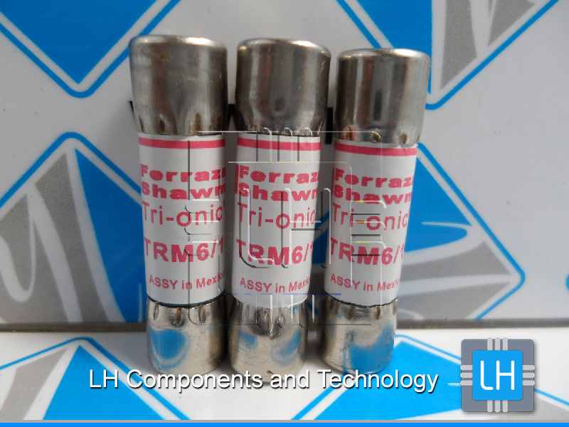 TRM6/10        Fuse Tri-onic TRM 6/10Amp 250V, time-delay midget