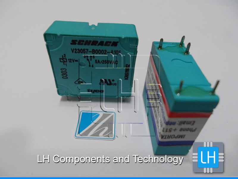 V23057-B0002-A101 Rele 5 Pin PCB vertical SPCO,5A 12Vdc