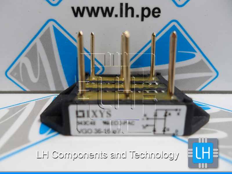 VGO36-16IO7      Diodo Puente 36A, 1600V Single Phase Rectifier Bridge