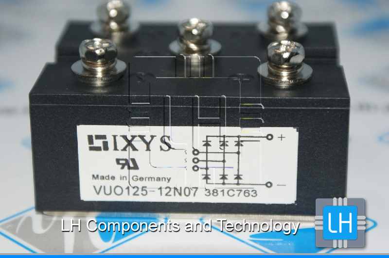 VUO125-12NO7                   Diodo Puente Rectificador Trifasico 125Amps 1200V IXYS