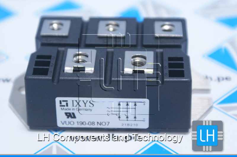 VUO190-08NO7            Rectificador de puente Three Phase Estándar 800 V Montaje de chasis PWS-E