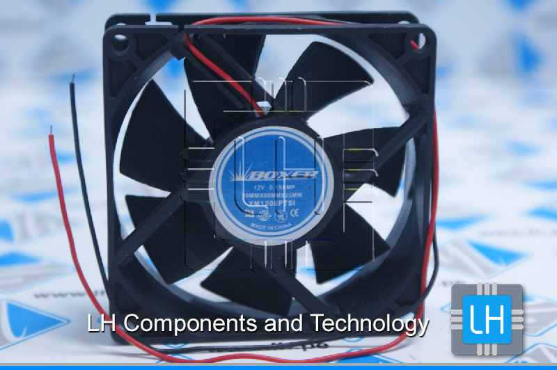 YM1208PTS1               VENTILADOR AXIAL 12VDC, 80x80x25 BOXER