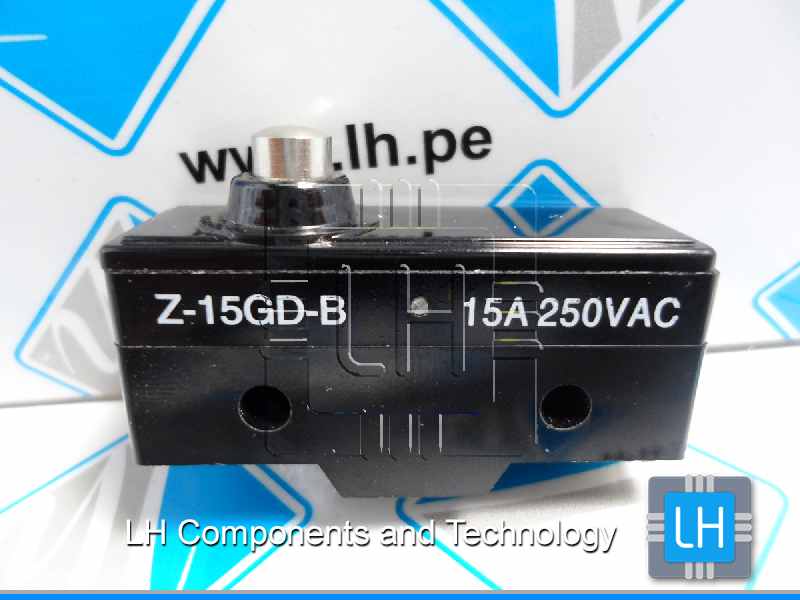 Z-15GD-B   MICRO SW, SPRING PLUNGER, SPDT, 15A 250V