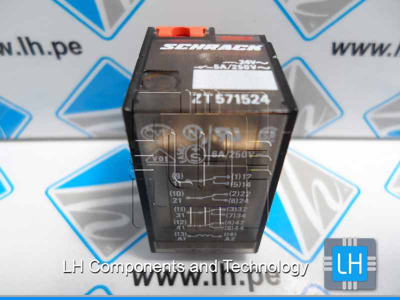 ZT571524     TE Connectivity Tyco  MINIATUR-RELAIS 24VAC 4U 5A BEI 250VAC 2-1393153-0