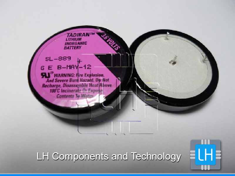 SL-889/P     Batería Lithium Tipo Pastilla 1/10D, 3.6V, 2 pines